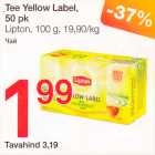 Allahindlus - Tee Yellow Label 50 pk