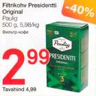 Filtrikohv Presidentti Original