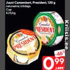 Allahindlus - Juust Camembert, President, 120 g
