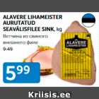 ALAVERE LIHAMEISTER AURUTATUD SEAVÄLISFILEE SINK, kg