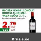 Allahindlus - BLOSSA NON-ALCOHOLIC
ROOTSI ALKOHOLIVABA
GLÖGI 0,75 L