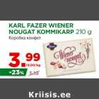 Allahindlus - KARL FAZER WIENER
NOUGAT KOMMIKARP 210 g