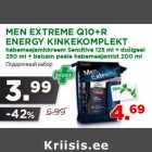 Allahindlus - MEN EXTREME Q10+R
ENERGY KINKEKOMPLEKT