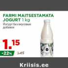 Allahindlus - FARMI MAITSESTAMATA
JOGURT 1 kg
