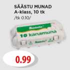 Allahindlus - SÄÄSTU MUNAD
A-klass, 10 tk
/tk 0.10/