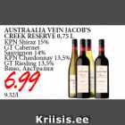 Allahindlus - AUSTRAALIA VEIN JACOB’S
CREEK RESERVE 0,75 L