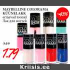 Allahindlus - MAYBELLINE COLORAMA
KÜÜNELAKK