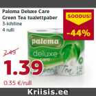 Allahindlus - Paloma Deluxe Care
Green Tea tualettpaber