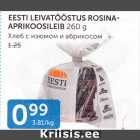 EESTI LEIVATÖÖSTUS ROSINAAPRIKOOSILEIB 260 G