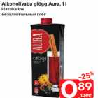 Alkoholivaba glögg Aura, 1 l

