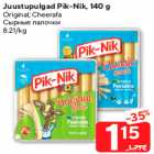 Juustupulgad Pik-Nik, 140 g

