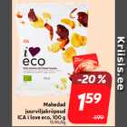 Mahedad
juurviljakrõpsud
ICA i love eco, 100 g