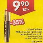 Allahindlus - L`Oreal Volume Million Lashes ripsmetušš carbon black must