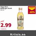 Allahindlus - Filippo Berio
Mild&Light oliiviõli
500 ml