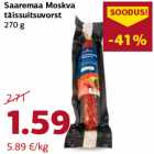 Saaremaa Moskva
täissuitsuvorst
270 g