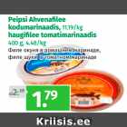 Allahindlus - Peipsi Ahvenafilee
kodumarinaadis, 11.19/kg
haugifilee tomatimarinaadis 