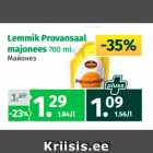 Allahindlus - Lemmik Provansaal
majonees 700 ml