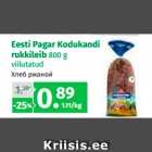 Allahindlus - Eesti Pagar Kodukandi
rukkileib 800 g