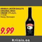 Allahindlus - IIRIMAA LIKÖÖR BAILEYS
ORIGINAL IRISH
CREAM