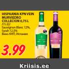 HISPAANIA KPN VEIN
MURVIEDRO
COLLECION 0,75 L