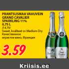 PRANTSUSMAA VAHUVEIN
GRAND CAVALIER
SPARKLING 11%
0,75 L