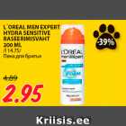 Allahindlus - L´OREAL MEN EXPERT
HYDRA SENSITIVE
RASEERIMISVAHT
200 ML