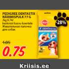 PEDIGREE DENTASTIX
NÄRIMISPULK 77 G