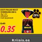 Allahindlus - EESTI PAGAR MUST
VORMILEIB 280 G