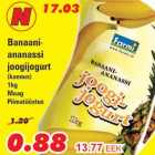 Banaani-ananassi joogijogurt