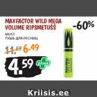 Allahindlus - MAXFACTOR WILD MEGA
VOLUME RIPSMETUŠŠ