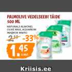 Allahindlus - PALMOLIVE VEDELSEEBI TÄIDE
500 ML