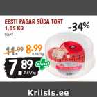 Allahindlus - EESTI PAGAR SÜDA TORT
1,05 KG