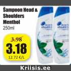 Allahindlus - Šampoon Head&Shoulders Menthol 250 ml