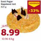 Allahindlus - Eesti Pagar
Napoleoni tort
820 g