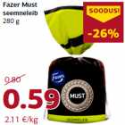 Allahindlus - Fazer Must
seemneleib
280 g