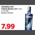 VENEMAA VIIN VODKA BAIKAL 40% 0,5L