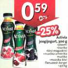 Allahindlus - Activia joogijogurt, 300g .ploomi .vaarika . kirsi-maguskirsi . mustika-ameerika mustika .maasika-kiivi