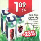 Allahindlus - Valio Alma jogurt, 1kg *metsmaasika *virsiku *põldmarja-vaarika *ahjuõuna