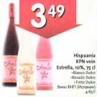 Allahindlus - Hispaania КРN vein Estrella, 10%,75 сl .Вlаnсо Dulce .Rosado Dulce .Tinto Dulce