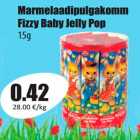 Allahindlus - Marmelaadipulgakomm
Fizzy Baby Jelly Pop
15g