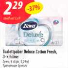 Tualettpaber Deluxe Cotton Fresh, 3-kihiline