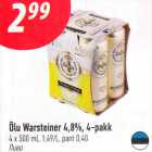 Õlu Warsteiner 4,8%, 4-pakk