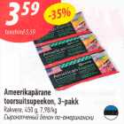 Ameerikapärane
toorsuitsupeekon, 3-pakk