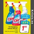 Allahindlus - Clin klaasipesuvahend,
500 ml**
• 3 sorti