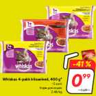 Allahindlus - Whiskas 4-pakk kiisueined, 400 g*
• 5 sorti