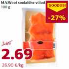 Allahindlus - M.V.Wool soolalõhe viilud
100 g