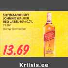 Alkohol - ŠOTIMAA WHISKY
JOHNNIE WALKER
RED LABEL 40% 0,7 L 