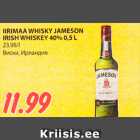 Allahindlus - IIRIMAA WHISKY JAMESON
IRISH WHISKEY 40% 0,5 L 