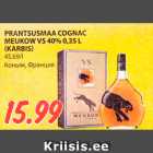 PRANTSUSMAA COGNAC
MEUKOW VS 40% 0,35 L
(KARBIS)