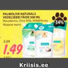 Allahindlus - PALMOLIVE NATURALS
VEDELSEEBI TÄIDE 500 ML